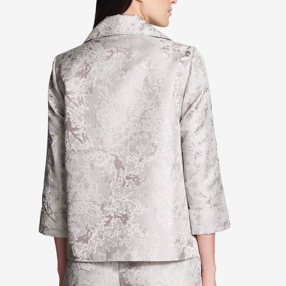 Calvin Klein Floral Metallic Oversized Blazer - Picture 2 of 7